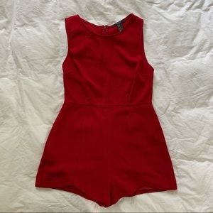 Red Forever 21 Romper
